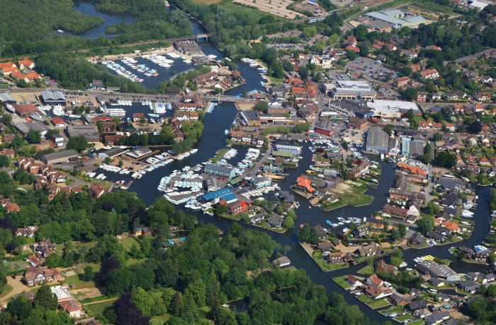 Aerial View of Norfolk Broads