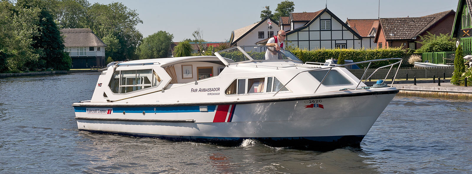 A boat for hire on the Broads